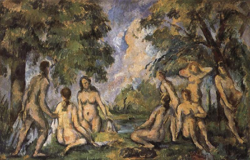 Paul Cezanne Bath De Norge oil painting art